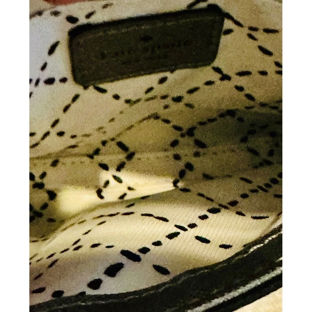 Kate Spade New York Crossbody Bag‎ Silver Metallic Pyramid Lock